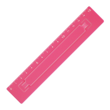 スリットルーラーP１５cm  品番：110200041 無地 ローズピンク,固定も移動も自在にできる定規,ずれない定規,滑らない定規,non-slip ruler,レトロ,デザイン,シンプル,ユニーク,おしゃれ,上質,高級,丈夫,プレゼント,ギフト,贈り物,記念,祝い,ノベルティ,プロモーション,文具,文房具